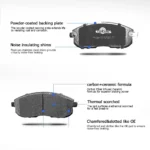 Front & Rear Disc Ceramic Brake Pads for 2002-2012 Nissan Altima 2011-2017 Juke - Image 3