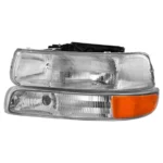 MOSTPLUS Pair Chrome Headlights for 1999-2002 Chevy Silverado 2000-2006 Suburban Tahoe - Image 5