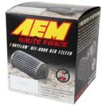 AEM Dryflow Universal Engine Air Filter: Washable, Multi-Layer Protection, Engineered to Boost Horsepower, AEM-21-205BF