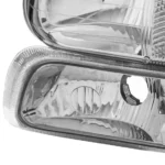 MOSTPLUS Pair Chrome Headlights for 1999-2002 Chevy Silverado 2000-2006 Suburban Tahoe - Image 2