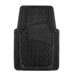 Auto Drive 2PC Rubber Floor Mats Diamond Plate Black- Universal Fit for Cars, Trucks,AD071714B - Image 3