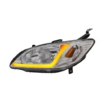 MOSTPLUS Pair Headlights Assembly w/ LED DRL Bar & Dynamic Signal for 2004 2005 Honda Civic - Image 5