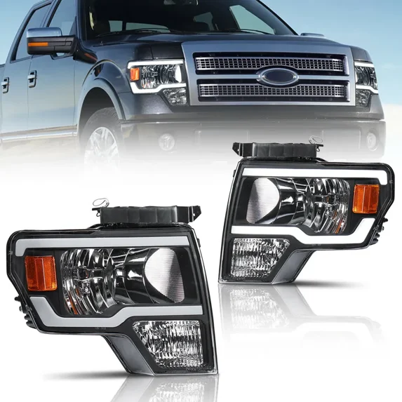 MOSTPLUS-Pair-Front-LED-DRL-Headlights-Assembly-for-2009-2014-Ford-F150-F-150-Pickup_63721e9c-5a68-4ea8-b18e-20663081a08d.8ceae6eb02f888c1e46c6d6d04fbbc63.webp MOSTPLUS Pair Front LED DRL Headlights Assembly for 2009-2014 Ford F150 F-150 Pickup - Image 1
