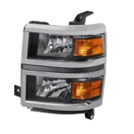 MOSTPLUS Pair Black Housing Clear Lens Headlights Headlamps for 2014-2015 Silverado 1500 - Image 5