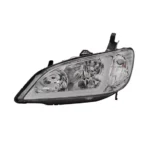 MOSTPLUS Pair Headlights Assembly w/ LED DRL Bar & Dynamic Signal for 2004 2005 Honda Civic - Image 9