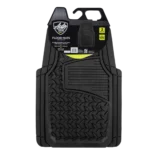Auto Drive 2PC Rubber Floor Mats Diamond Plate Black- Universal Fit for Cars, Trucks,AD071714B - Image 8