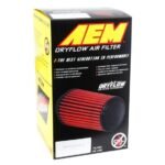 AEM Dryflow Universal Engine Air Filter: Washable, Multi-Layer Protection, Engineered to Boost Horsepower, AEM-21-2027DK