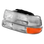 MOSTPLUS Pair Chrome Headlights for 1999-2002 Chevy Silverado 2000-2006 Suburban Tahoe - Image 6